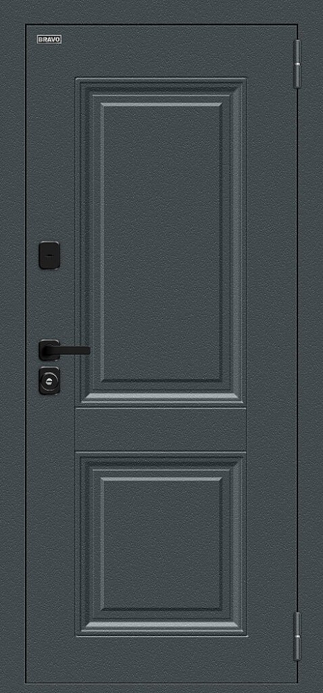 Дверь Thermo Некст МФ/SBlack Старк антрацит/White Silk BR6218